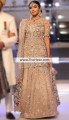 BW6864 Peach Orange Crinkle Chiffon Lehenga