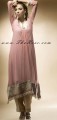 AK7534 Tea Rose & Dark Beige Anarkali Style