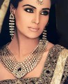 JW018 Burgundy Gemstones Diamond Like Jewellery
