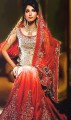 BW8262 Champagne & Red Lehenga