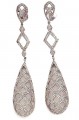 JW4912 White Zircons Earrings Jewellery