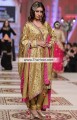 PW6960 Metallic Gold Deep Pink Charmeuse Silk Party Dress