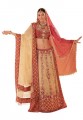 BW53 Maroon Beige & Golden Lehenga
