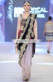 SR6072 Classic Rose Black Burgundy Languid Lavender Crinkle Chiffon Banarasi Jamawar Velvet Saree