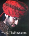 TB417 Red And Maroon Banarsi Jamawar Turban