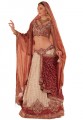 BW58 Off White & Maroon Lehenga