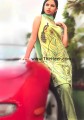 CW419 Yellow Green Raw Silk Shalwar Kameez