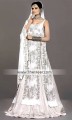 BW6322 Off White Crinkle Chiffon Charm Charmeuse Silk Sharara