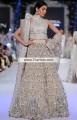BW6861 Silver Old Lace Light Ecru Crinkle Chiffon Lehenga