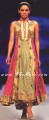 AK7476 Earth yellow Crinkle Chiffon Anarkali Style