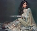 BW6380 Light Sand & Baby Blue Crinkle Chiffon & Banarasi Jamawar Lehenga