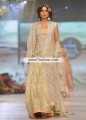 SC7430 Blond Cadmium Orange Crinkle Chiffon Banarasi Jamawar Lehenga
