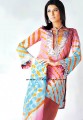 PW8780 Pink,Sky Blue And Orange Crepe Silk Shalwar Kameez