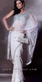 SR6798 Off-white Crinkle Chiffon Saree