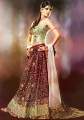 BW8014 Fern Green & Burgundy Lehenga