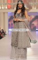 SC6613 Light Grullo Dark Gray Taupe Gray Off White Crinkle Chiffon Moonlight Fancy Net Angrakha Lehenga