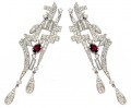 JW4992 Dark Fuchsia Earrings Jewellery