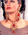 JW056 Rubby Gemstones Party Jewellery