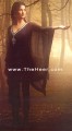 PW7851 Black Crinkle Chiffon Shalwar Kameez