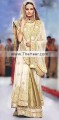 BW6366 Off White Vegas Gold Banarasi Jamawar Crinkle Chiffon Sharara