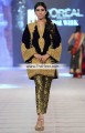 PW6097 Black Velvet Banarasi Jamawar Crinkle Chiffon Party Dress