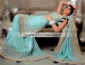 BW6703 Light Verdigris Crinkle Chiffon Lehenga