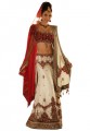 BW77 Maroon & Off White Lehenga