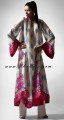 AK6490 White Crincle Chiffon Anarkali Style