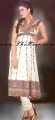 AK6986  Offwhite Crinkle Chiffon Anarkali Style