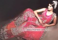 BW7076 Tuscan Red Cerise Deep Carrot Orange Raw Silk Crinkle Chiffon Sharara