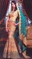 BW7806 Dark Beige & Aqua Mist Lehenga