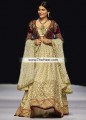 BW6585 Bulgarian Rose Vanilla Velvet Self Design Jamawar Khaddi Net Crinkle Chiffon Lehenga