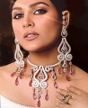 JW084 Rose Gemstones Diamond Like Jewellery