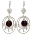 JW4909 White Zircons Earrings Jewellery