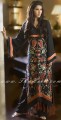 AK7532 Black Crinkle Chiffon Anarkali Style