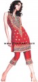 PW8166 Deep Red Crepe Silk Shalwar Kameez