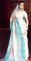 BW7637 Offwhite & Sea Green Sharara