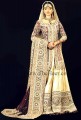 BW6617 Buff & Rosewood Self Jamawar Lehenga