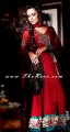 AK6487i Carnelian Crincle Chiffon Anarkali Style