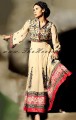 AK7536 Medium Champagne Crinkle Chiffon Anarkali Style