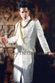 SW424 Off White Raw Silk Sherwani