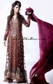 SC6502 Dark cordovan Crinkle Chiffon Anarkali Style