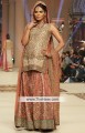 BW6084 Banana Mania Atomic Tangerine Crinkle Chiffon Banarasi Jamawar Gharara