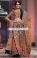 BW6039 Multi Color Banarasi Jamawar Crinkle Chiffon Lehenga