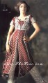 AK7917 White & Zinnia Anarkali Style
