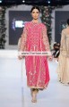 PW6640 Cerise Pink Auburn Crinkle Chiffon Raw Silk Party Dress