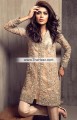 PW6757 Deep Peach Raw Silk Crinkle Chiffon Party Dress