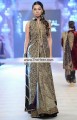 BW6092 Black Shadow Raw Silk Crinkle Chiffon Lehenga