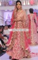 BW6723 Salmon Brink Pink Crinkle Chiffon Banarasi Crinkle Chiffon Lehenga