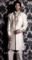 SW494 Off White Raw Silk Sherwani